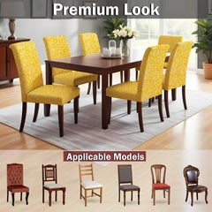 LAZI | Premium dining chair cover set of 6| livebetterindia.com