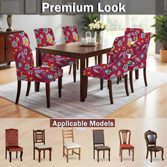 Lazi | Premium printed dining chair cover on livebetterindia
