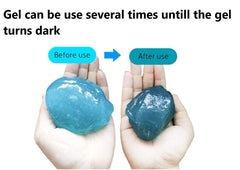 LAZI Combo of 100gm car cleaning gel + 10 car glass cleaning tablets for Car Wash