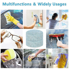 LAZI Combo of 100gm car cleaning gel + 10 car glass cleaning tablets for Car Wash