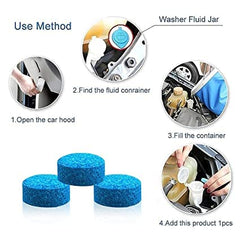 LAZI Combo of 100gm car cleaning gel + 10 car glass cleaning tablets for Car Wash