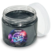 HOTKEI (200 gm) Black Galaxy Slime for Kids DIY Fruit Scented Metallic Magic Toy Slimy Slime Gel Jelly Putty Art Toys Birthday Gift Box for Boys Girls 3 to 10 Years