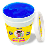 HOTKEI (1 Kg Neon Slime) Blue Fruit Scented Big Slimy Slime Gel Jelly Putty Toy Slime Bucket kit Set Toys for Girls Boys Kids Neon Slime