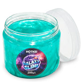 HOTKEI (200 gm) Green Galaxy Slime for Kids DIY Fruit Scented Metallic Magic Toy Slimy Slime Gel Jelly Putty Art Toys Birthday Gift Box for Boys Girls 3 to 10 Years