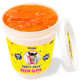 HOTKEI (1 Kg Neon Slime) Orange Fruit Scented Big Slimy Slime Gel Jelly Putty Toy Slime Bucket kit Set Toys for Boys Girls Kids Neon Slime