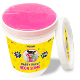 HOTKEI (1 Kg Neon Slime) Pink Fruit Scented Big Slimy Slime Gel Jelly Putty Toy Slime Bucket kit Set Toys for Girls Boys Kids Neon Slime