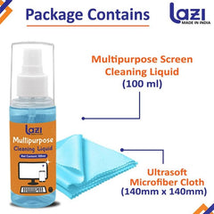 LAZI 100ml Blue Laptop Screen Cleaning Spray and Cleaning Slime Gel for Dust and Dirt Cleaning