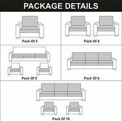 HOTKEI | Wooden sofa 3 seater cushion cover on livebetterindia.com