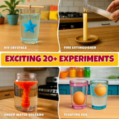 HOTKEI Educational Home Chem Kit Science Experiment Kit 20 Experiments