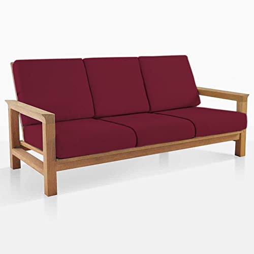 LAZI | 21 x 21 Maroon sofa cushion cover on livebetterindia.com