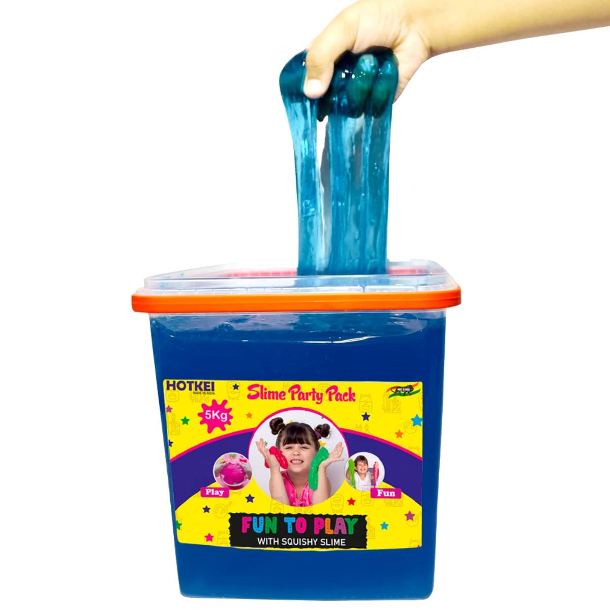 Hotkei | 5kg toy slime party bucket for kids on livebetterindia.com 