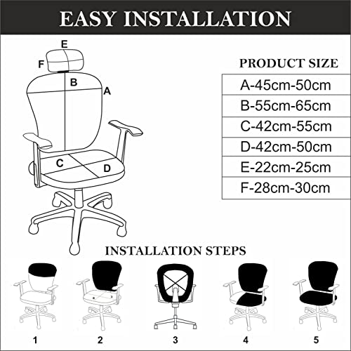 Hotkei | easy to install chair cover for office chair on livebetterindia.com