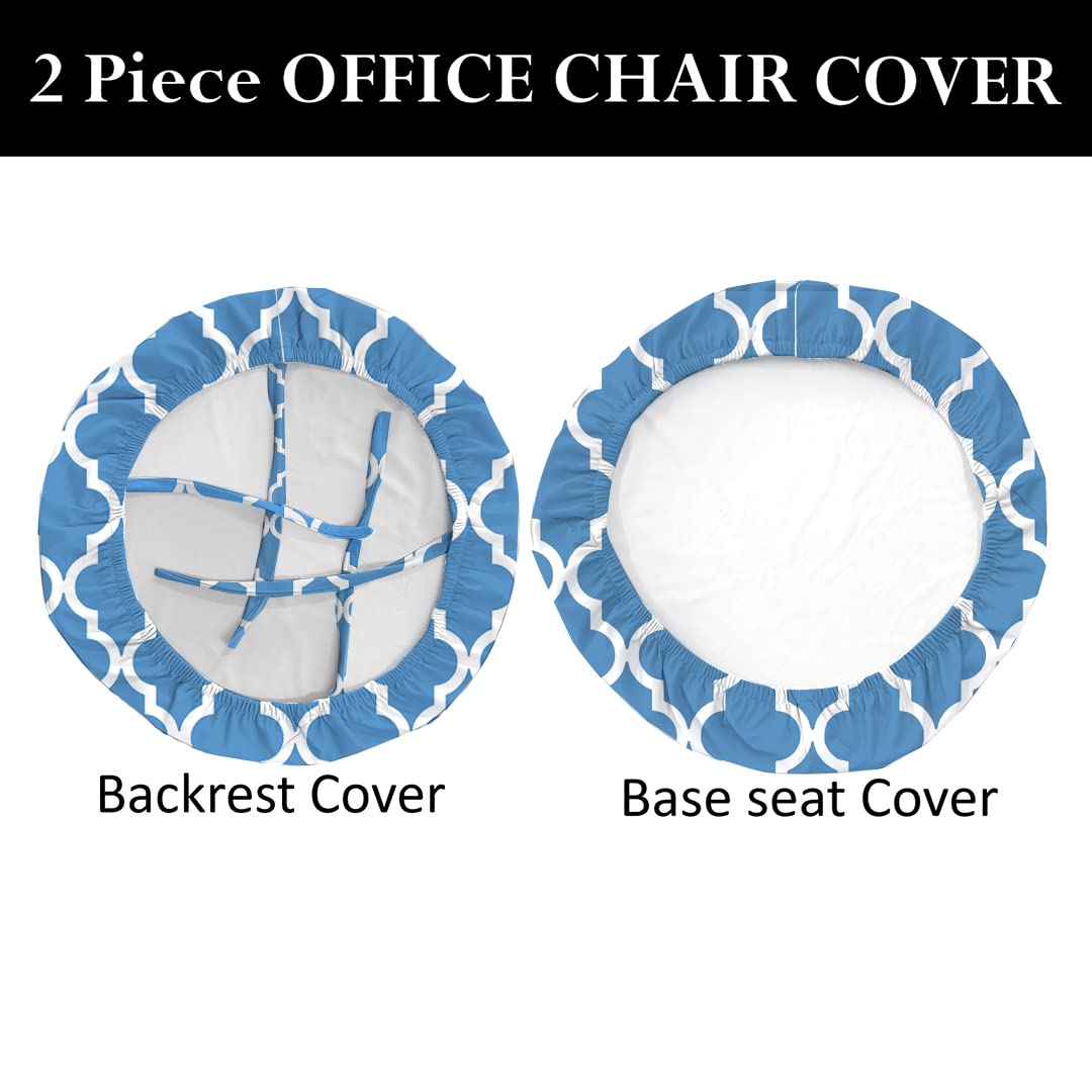 HOTKEI | 2 piece printed office chair cover on livebetterindia.com