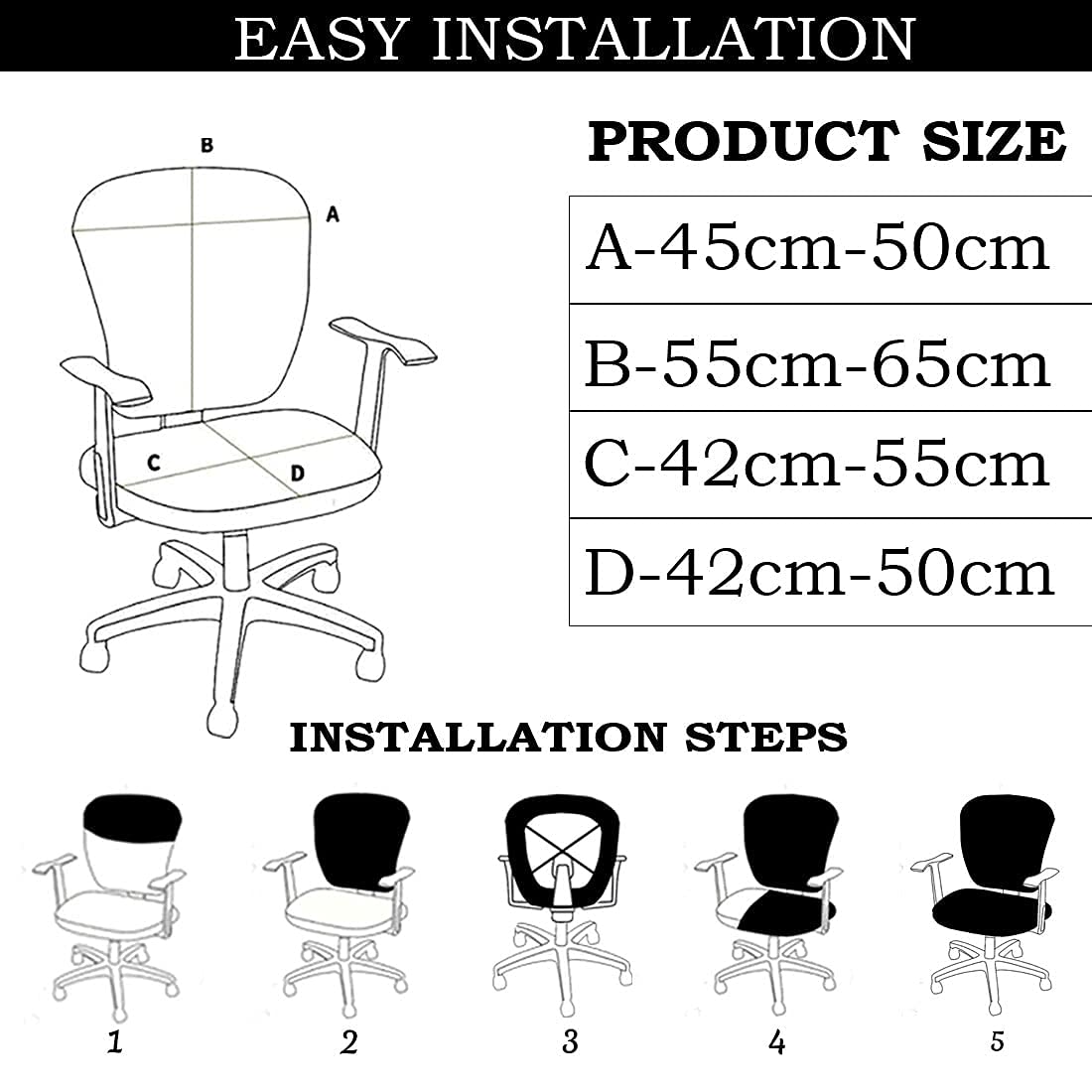 HOTKEI | office chair cover installation guide on livebetterindia.com