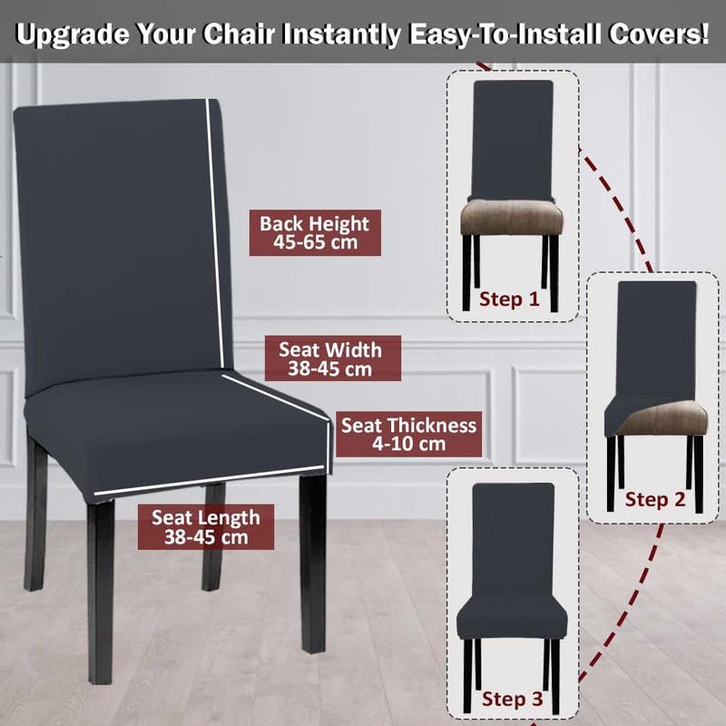 HOTKEI | Step by step installation guide for Dining chair cover on livebetterindia.com
