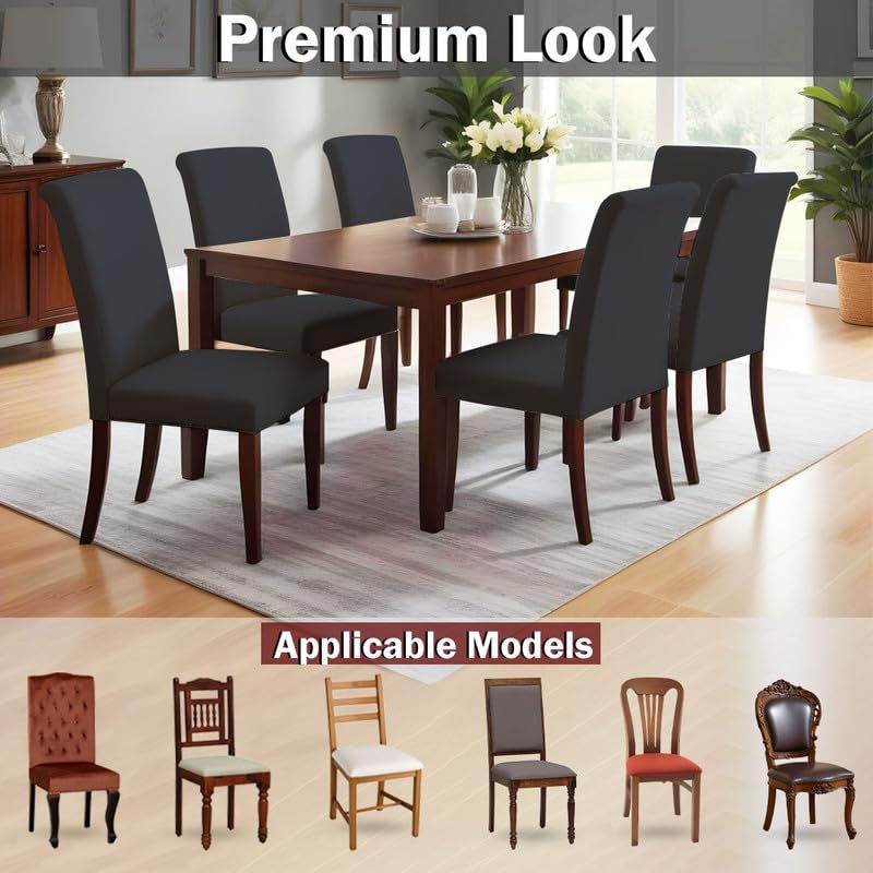 HOTKEI | Premium chair cover set of 6 chair cover on livebetterindia.com