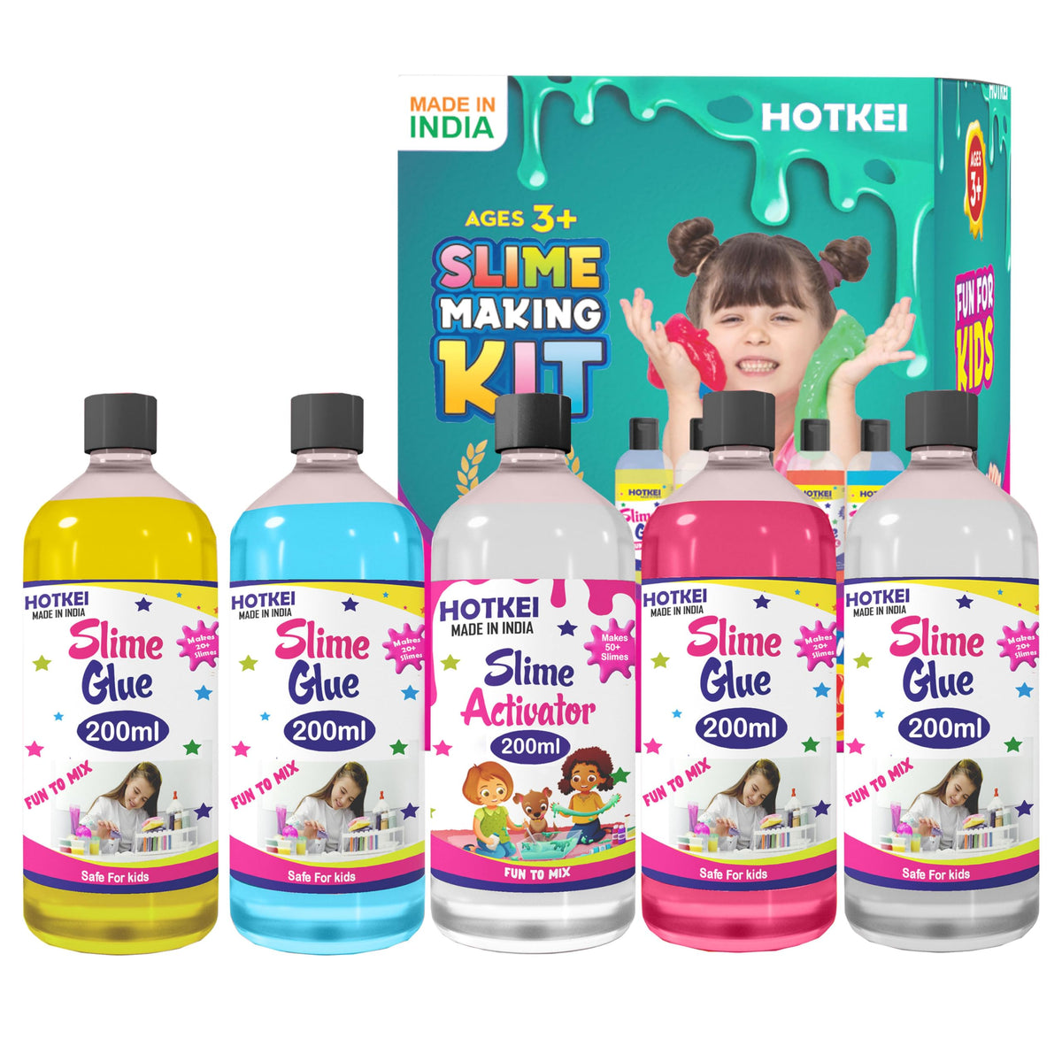 Hotkei | 200 ml slime making kit on livebetterindia.com