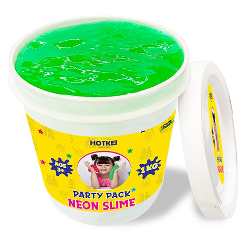 Hotkei | Neon Green Toy Slime Party Pack on livebetterindia.com