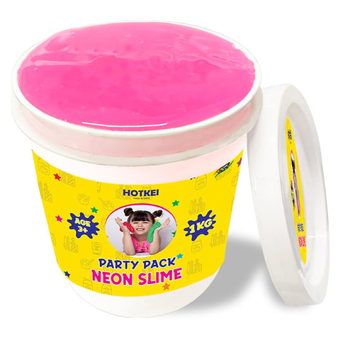 Hotkei | Neon Pink Toy Slime Party Pack on livebetterindia.com