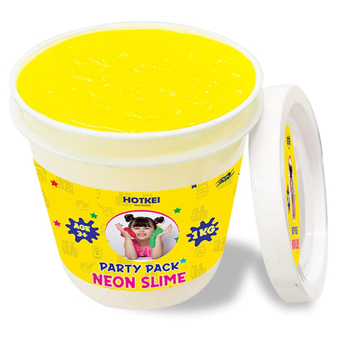 Hotkei | Neon Yellow Toy Slime Party Pack on livebetterindia.com