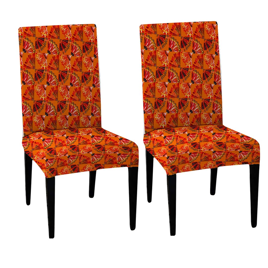 HOTKEI Set of 2 dining chair protecting cover on livebetterindia.com