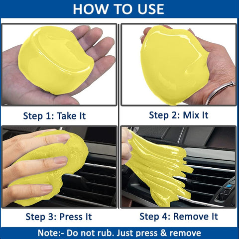 Hotkei | Yellow slime for AC vent cleaning on livebetterindia.com