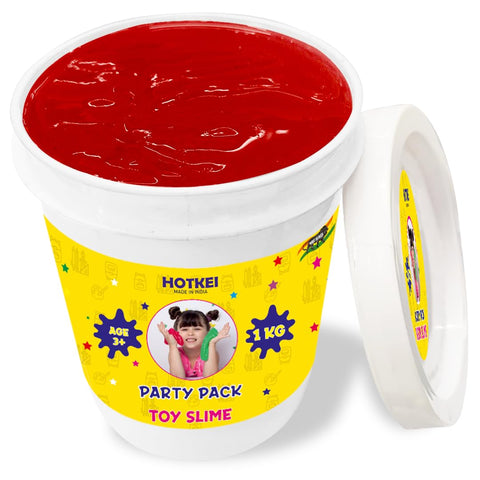 Hotkei | 1 kg Red scented Party slime bucket on livebetterindia.com 