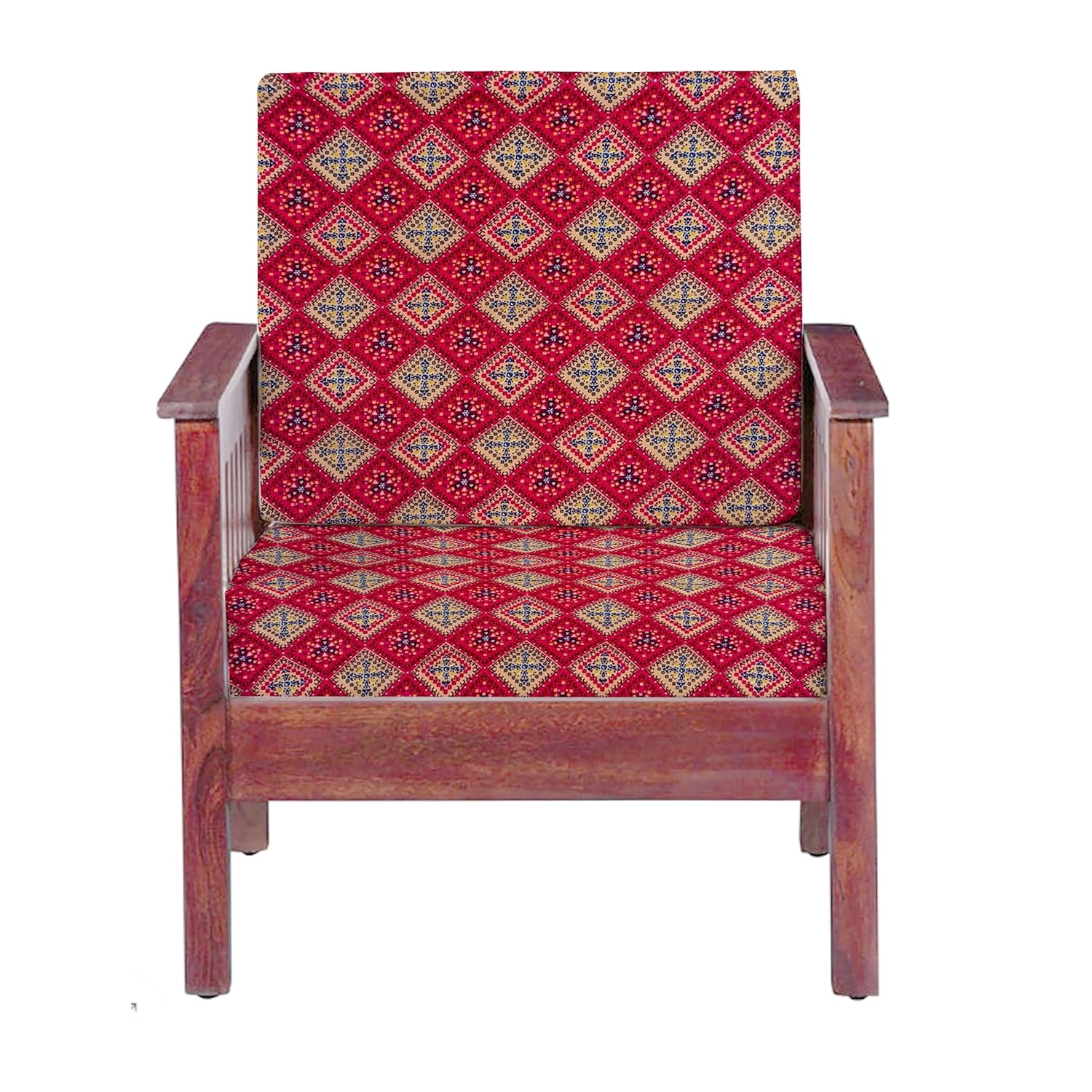 LAZI | Pink Stretchable sofa cushion cover set on livebetterindia.com