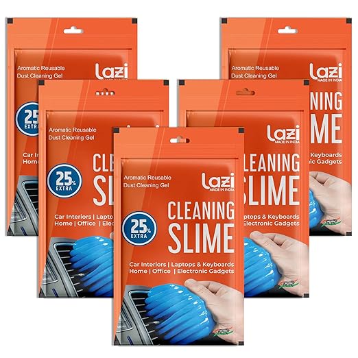 LAZI | Pack of 5 Electronic gadget cleaning Slime on livebetterindia.com