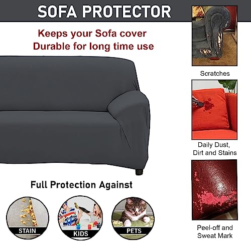 LAZI 3 Seater Polyester Stretchable Full Sofa Cover and Sofa Slipcover